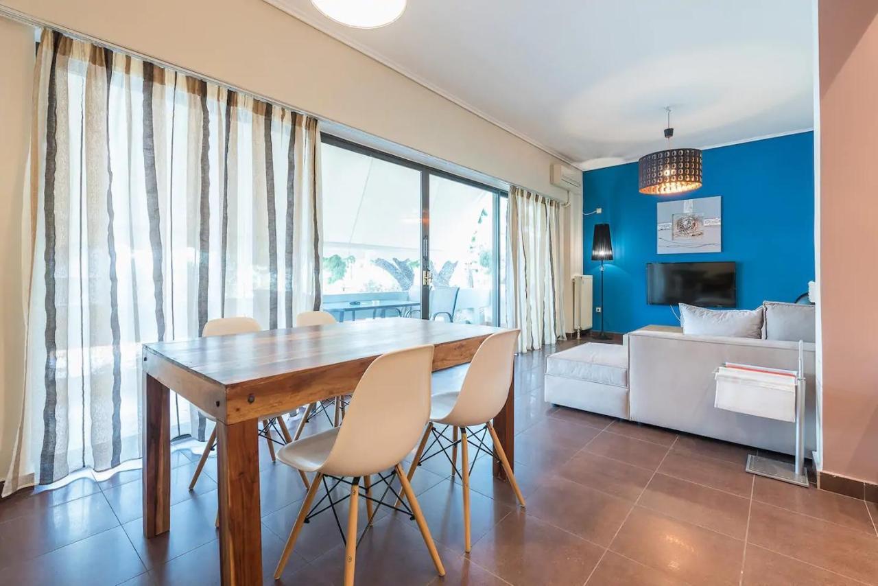 Glyfada Glass-Walled Designed Apt Афины Экстерьер фото