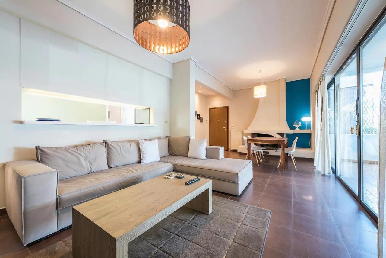 Glyfada Glass-Walled Designed Apt Афины Экстерьер фото