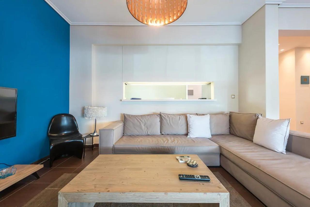 Glyfada Glass-Walled Designed Apt Афины Экстерьер фото