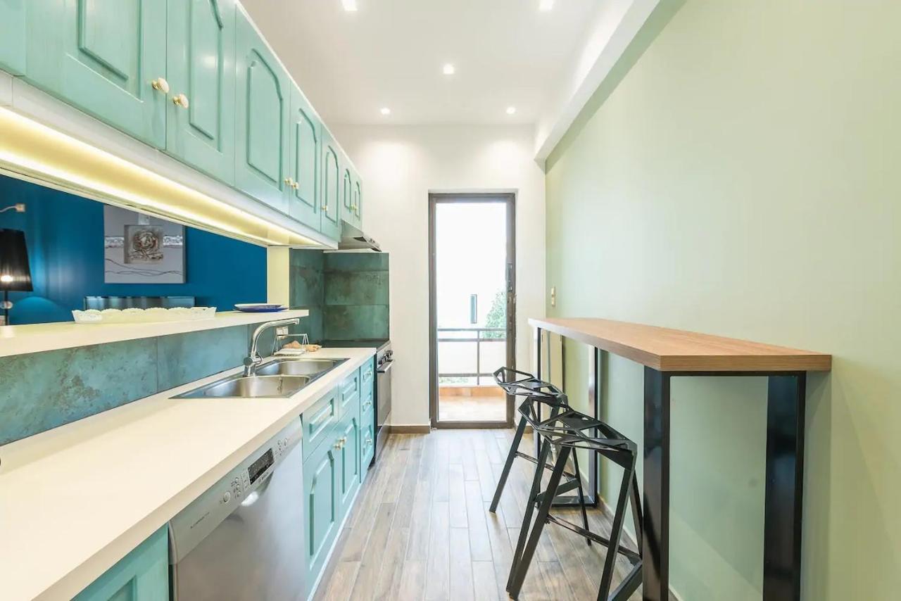 Glyfada Glass-Walled Designed Apt Афины Экстерьер фото